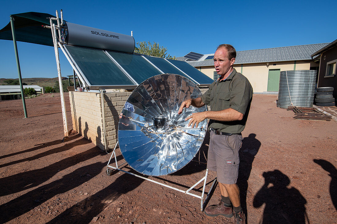 Solar cooker and solar panels