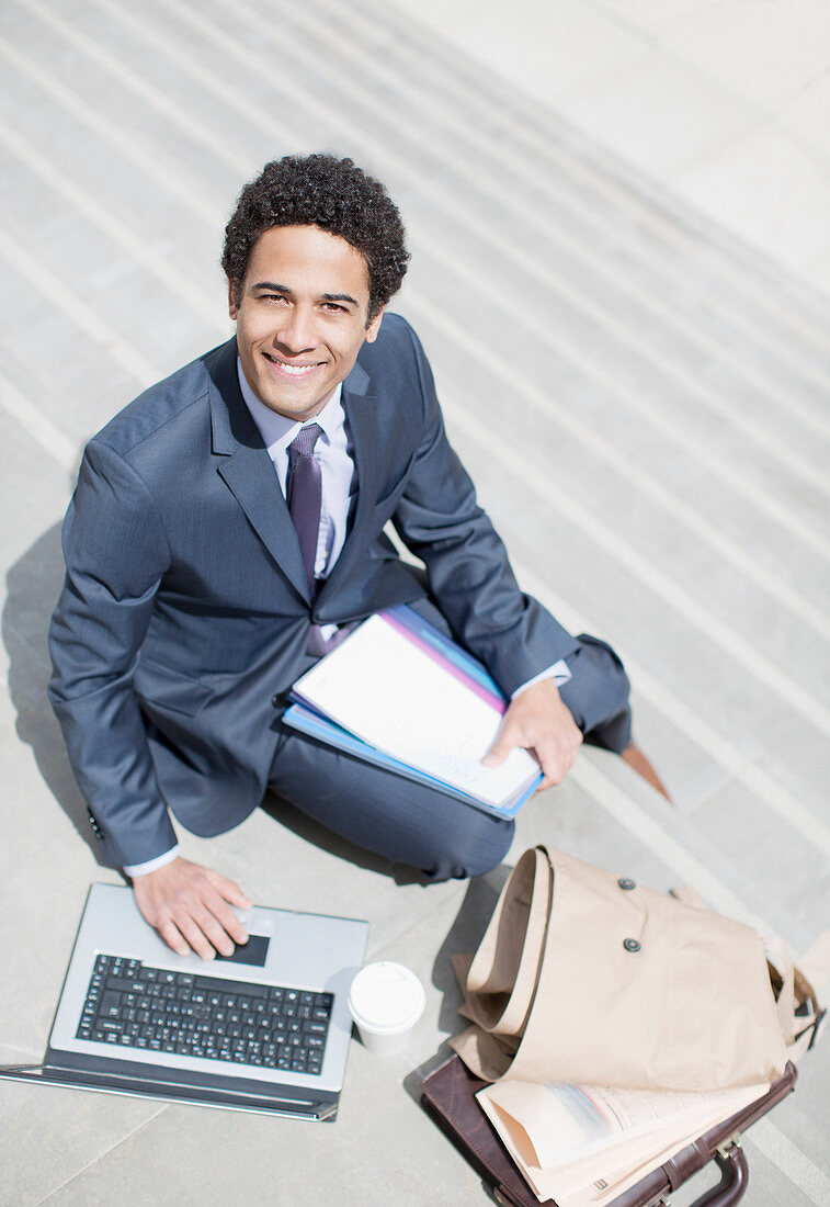 Portrait of smiling businessman