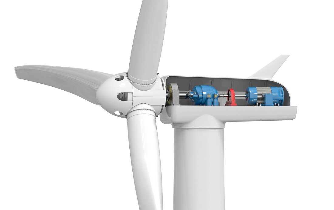 Wind turbine, illustration