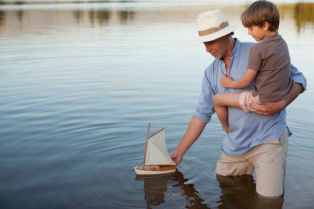 Grandfather and grandson