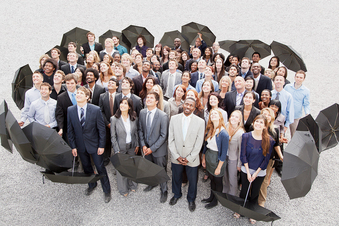 Portrait of smiling business people