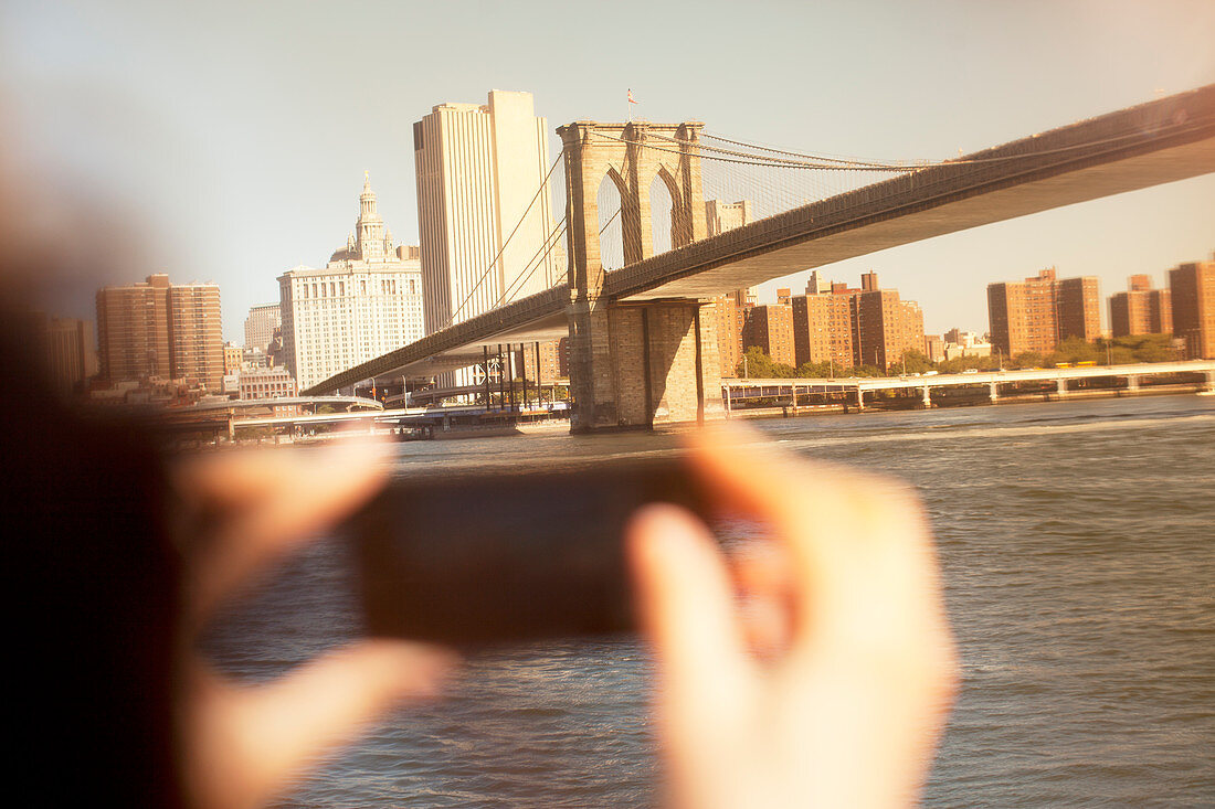 Hands taking picture