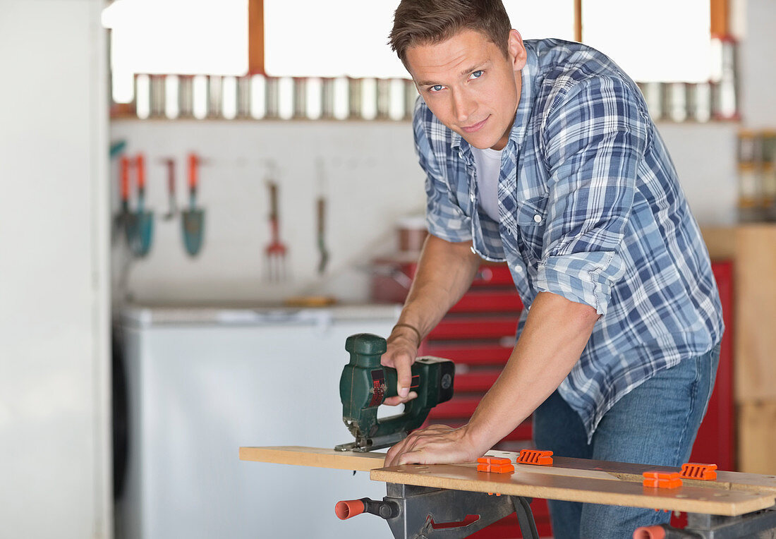 Man working in workshop