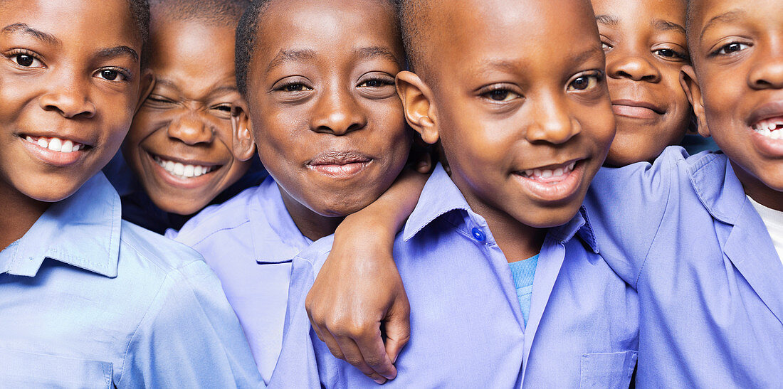 Students smiling together