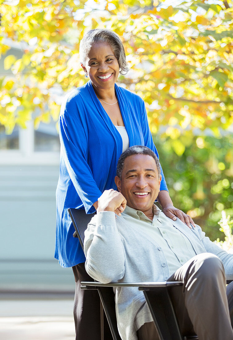 Portrait of smiling senior couple