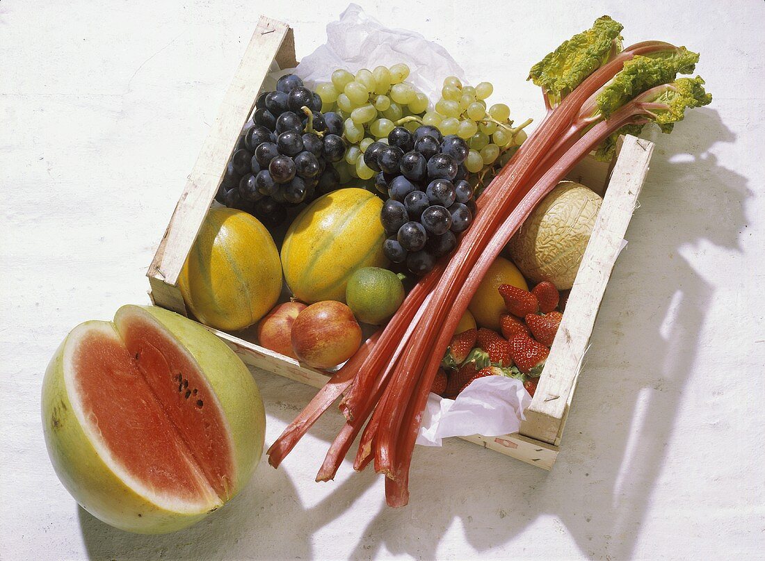 Fresh Fruit on a Wooden Crate