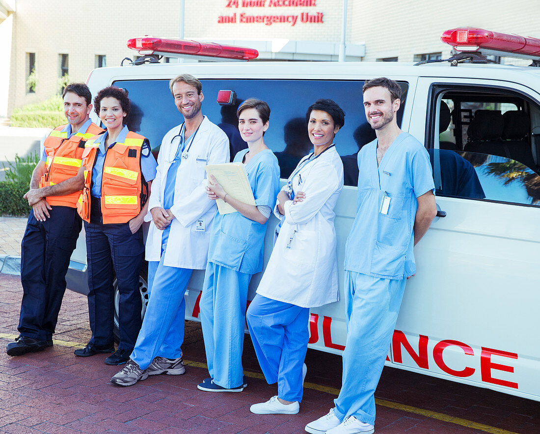 Doctors, nurses and paramedics