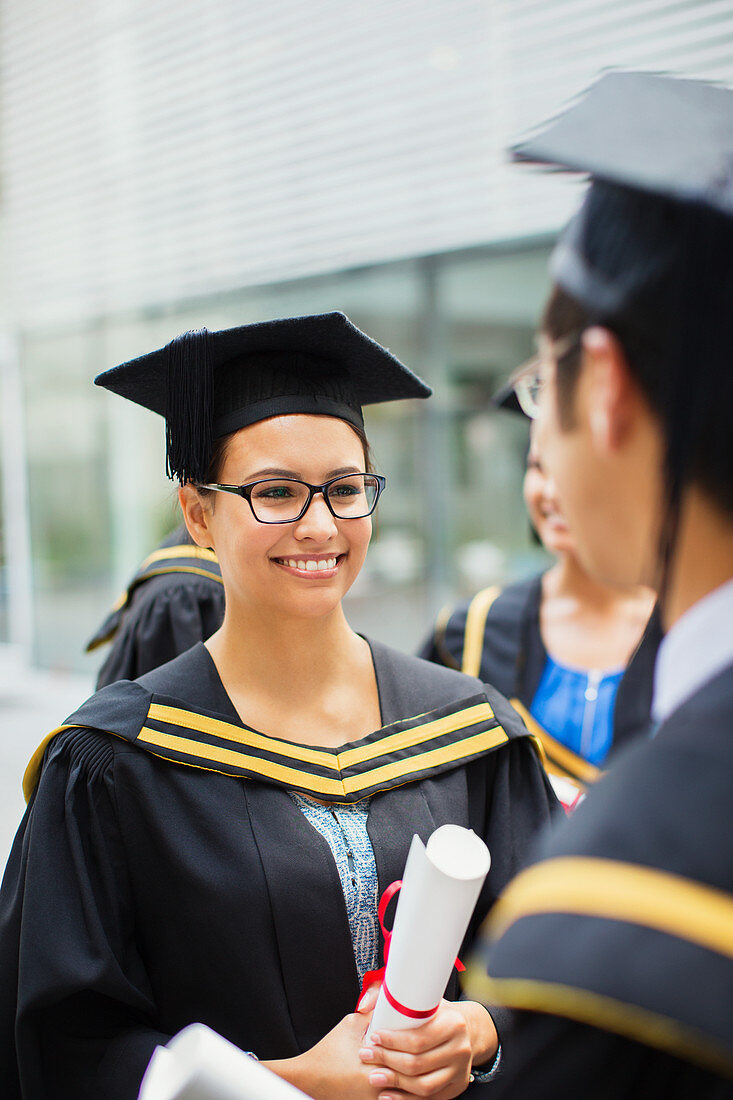 Student in cap and gown