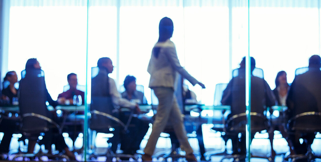 Businesswoman walking