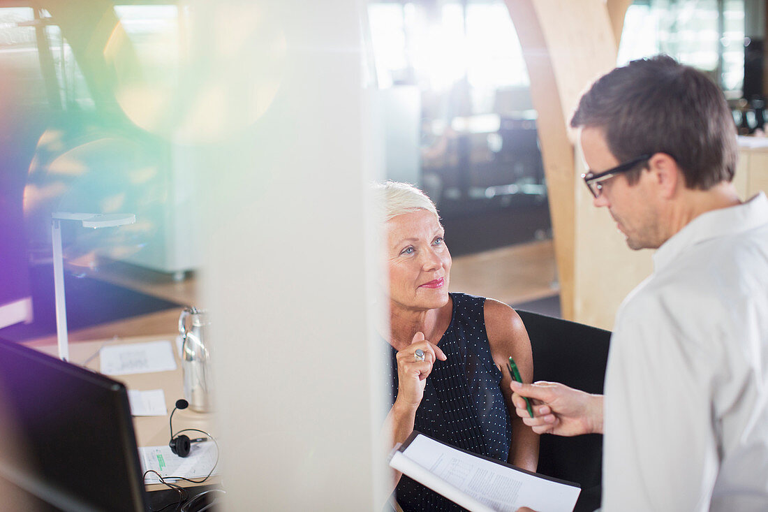 Business people working in office