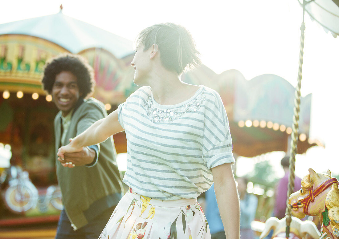 Young multiracial couple