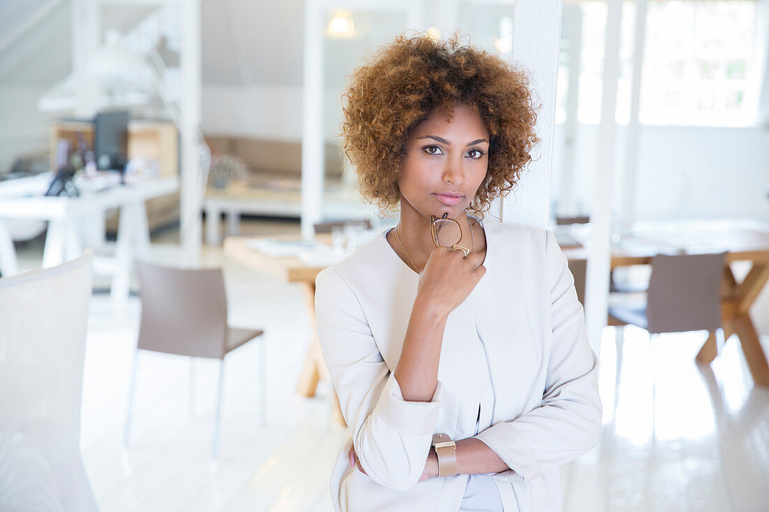 Portrait of young smiling office worker