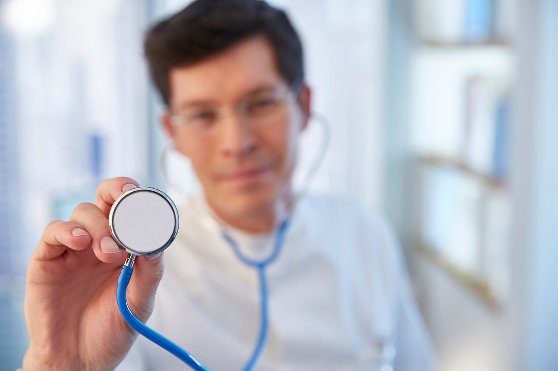 Man with stethoscope