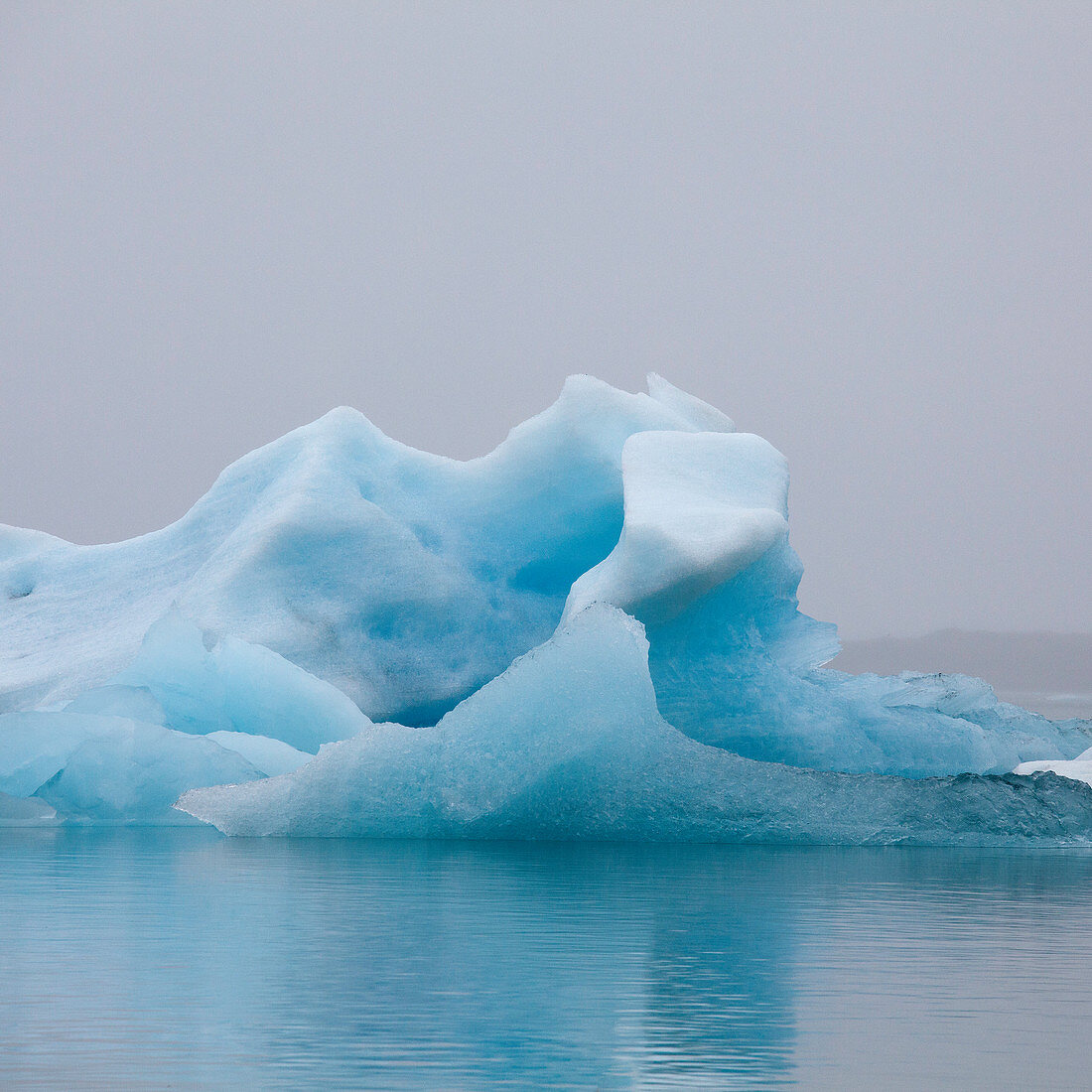 Blue iceberg formation