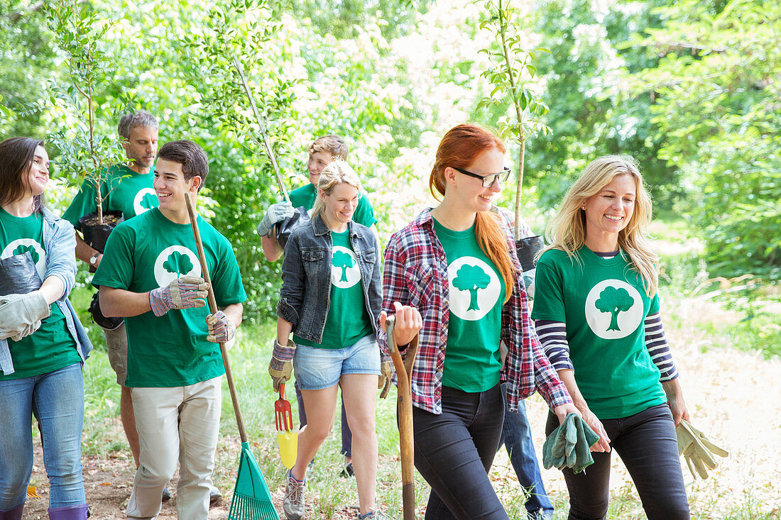 Environmentalists planting