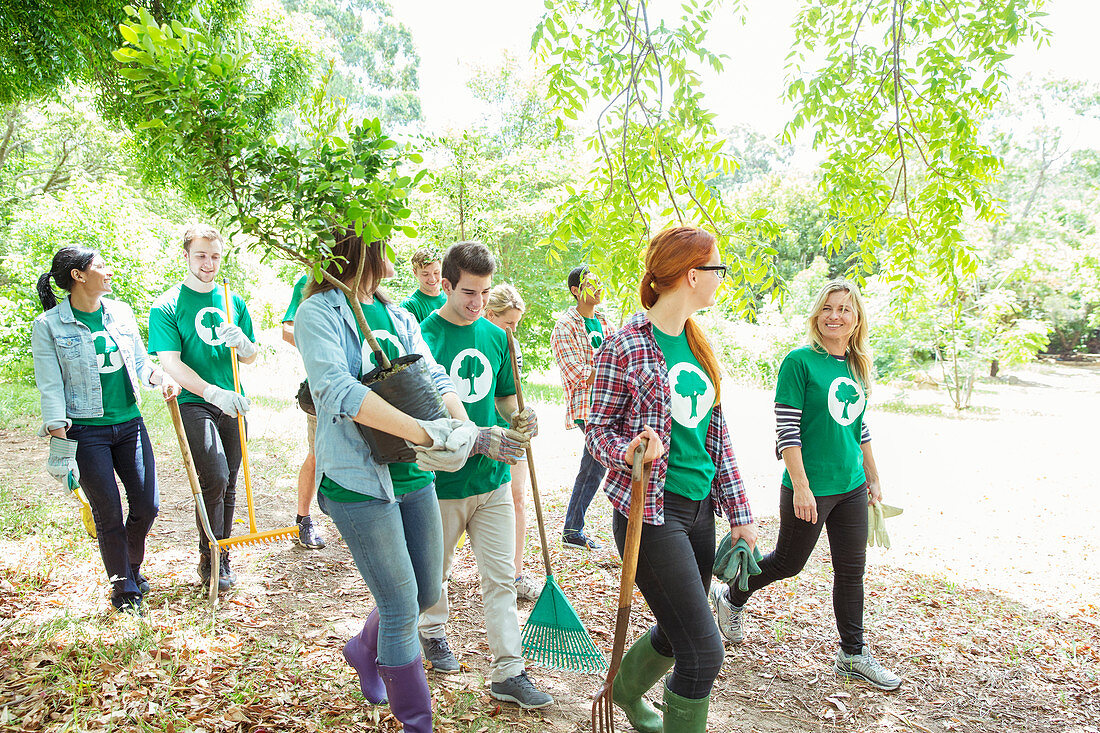 Environmentalists planting