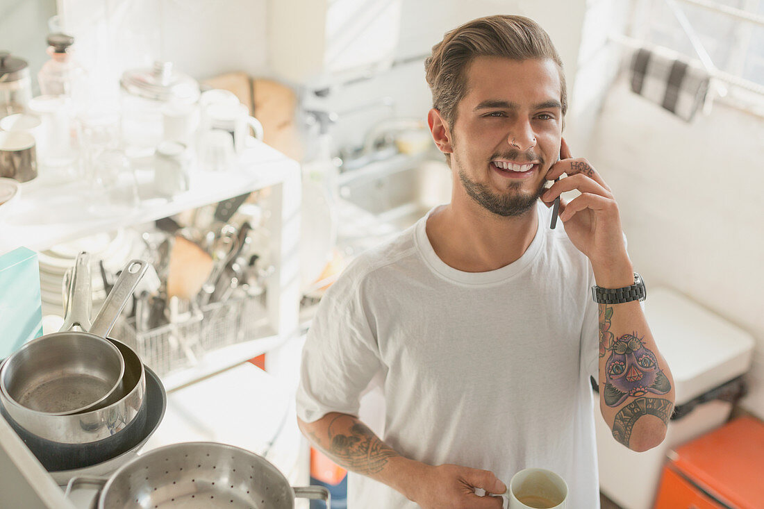 Tattooed young man