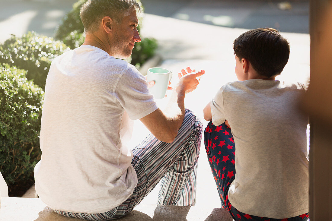 Father with coffee