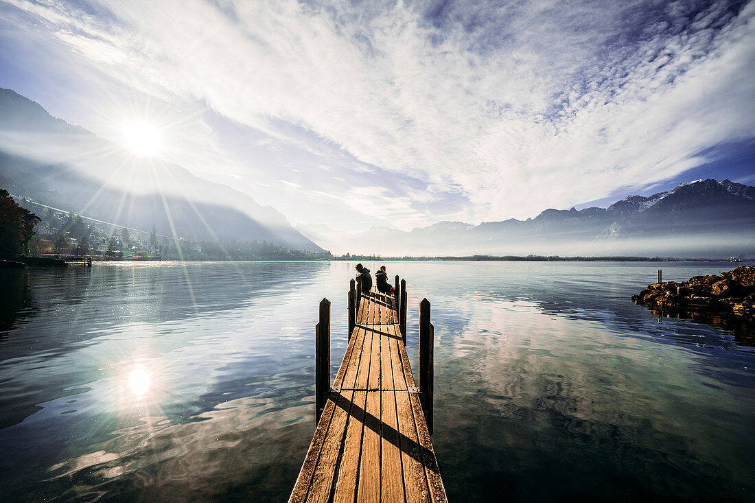 Tranquil lake, Switzerland