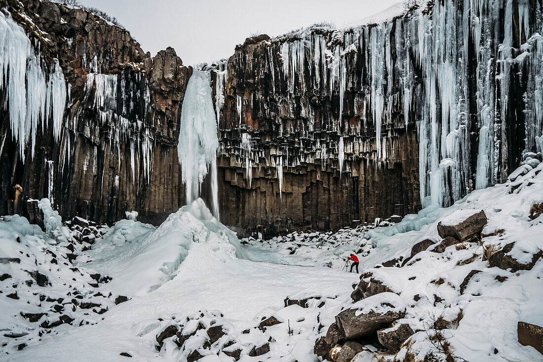 Icicle formations, Iceland