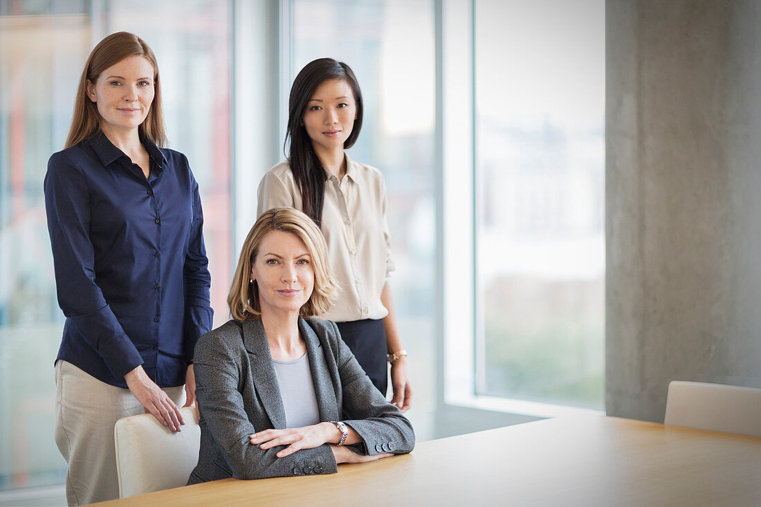Businesswomen in conference room