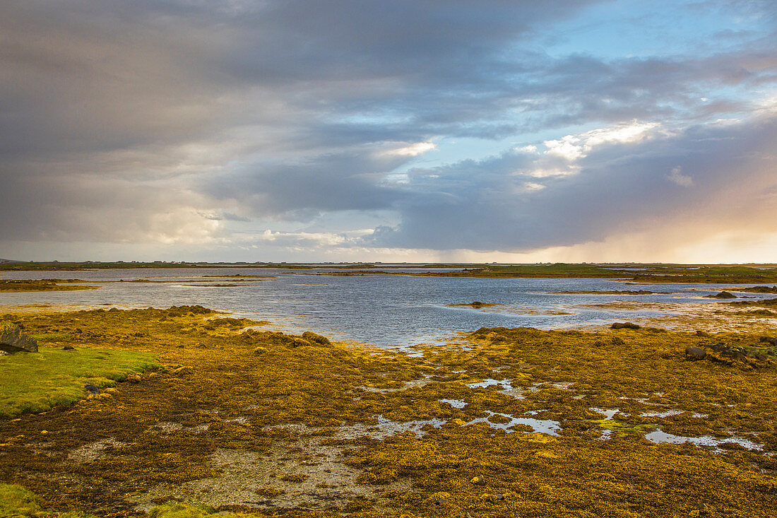 Clouds over lake, Hebrides, Scotland