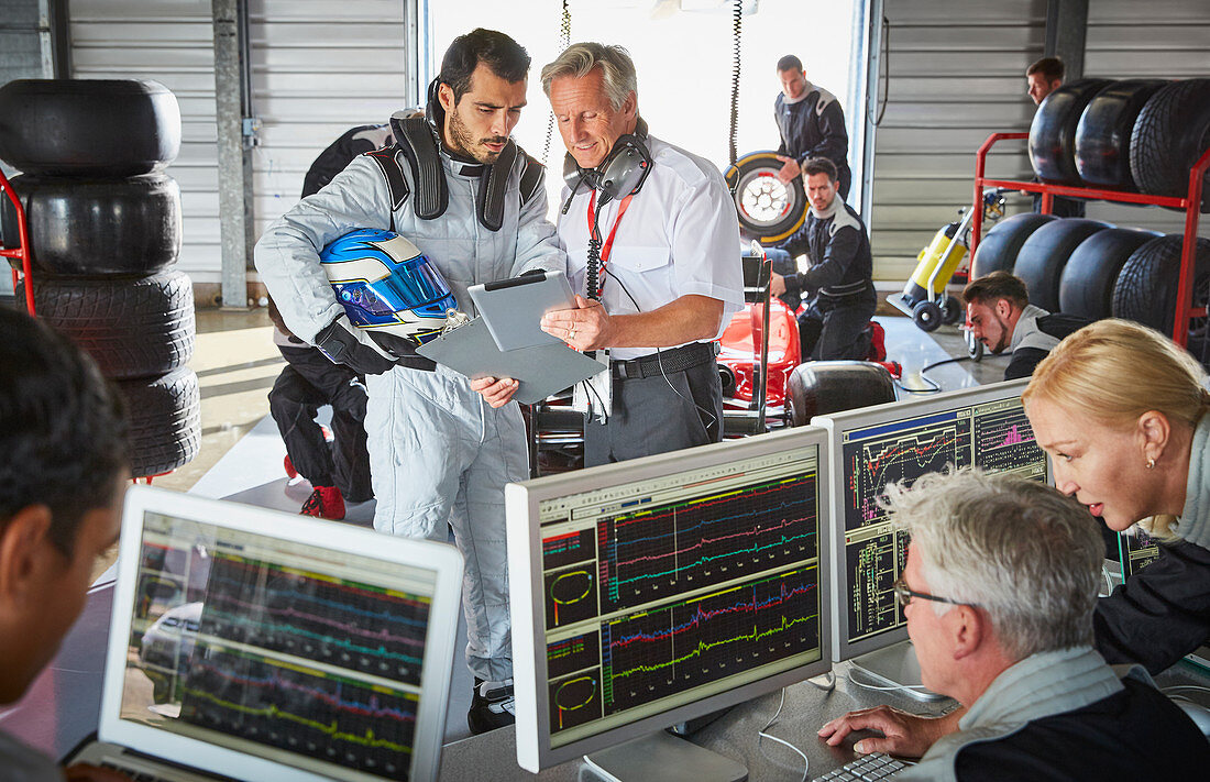 Manager and driver checking telemetry diagnostics