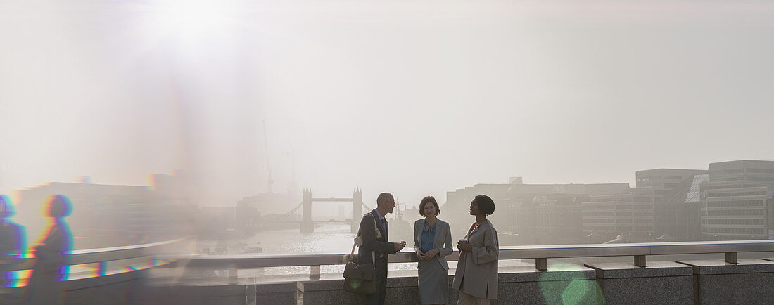 Silhouette business people, London, UK