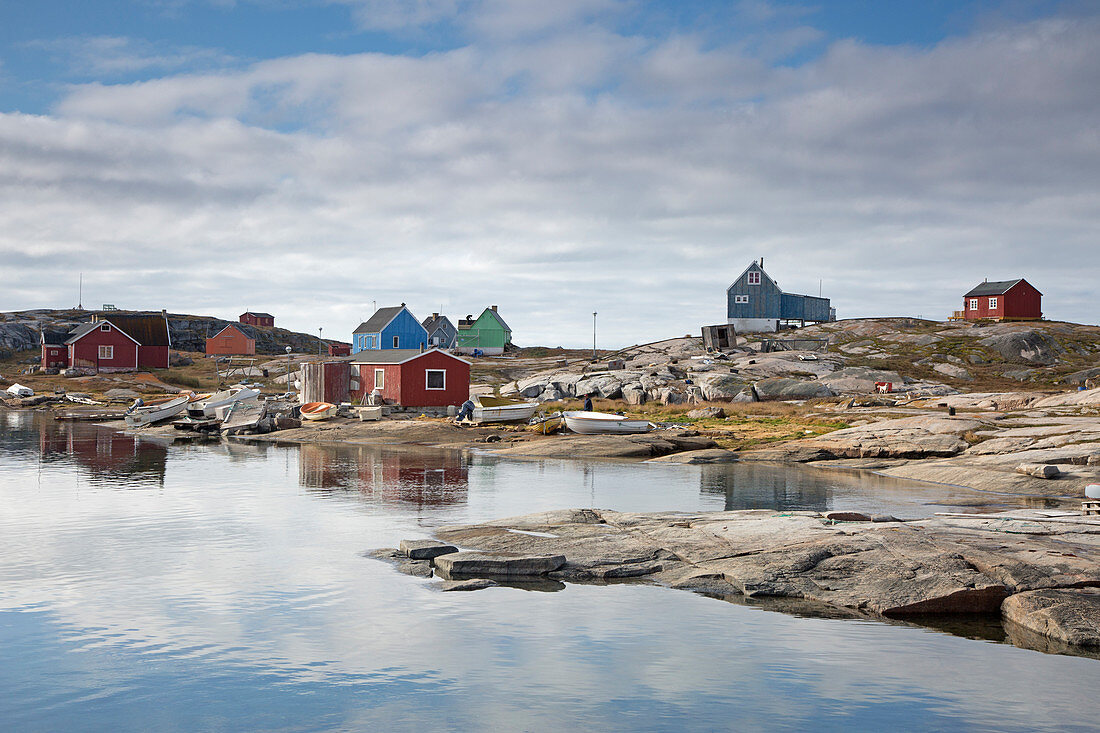 Remote fishing village, Greenland