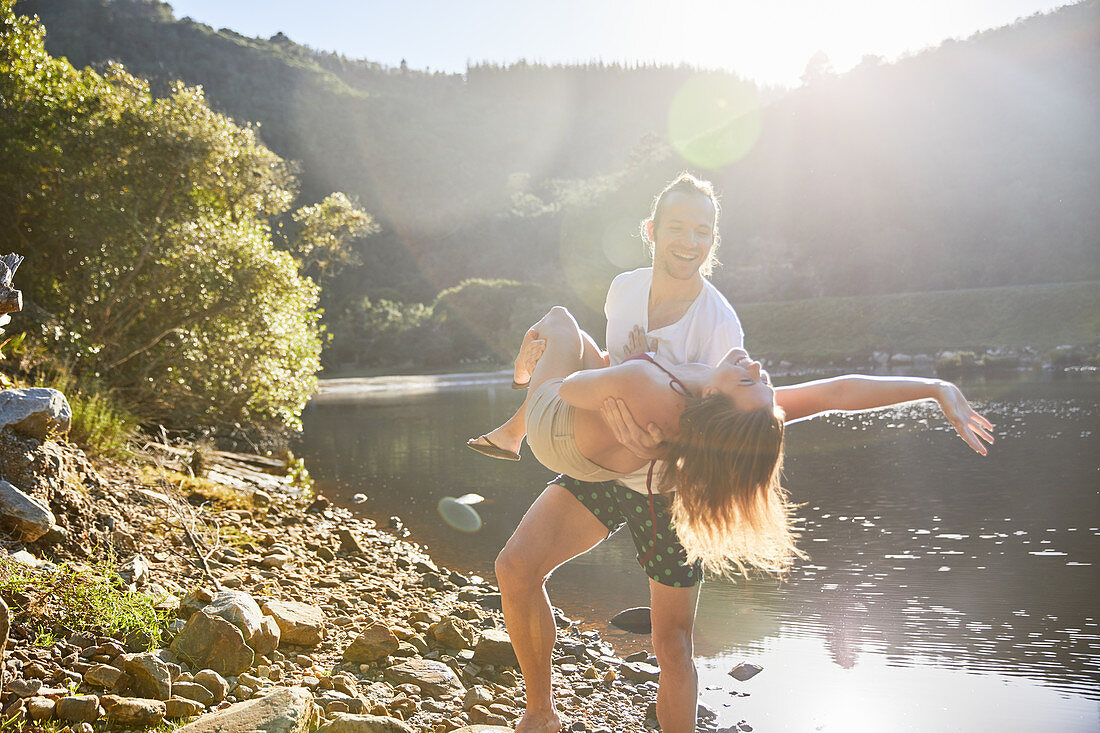 Playful couple