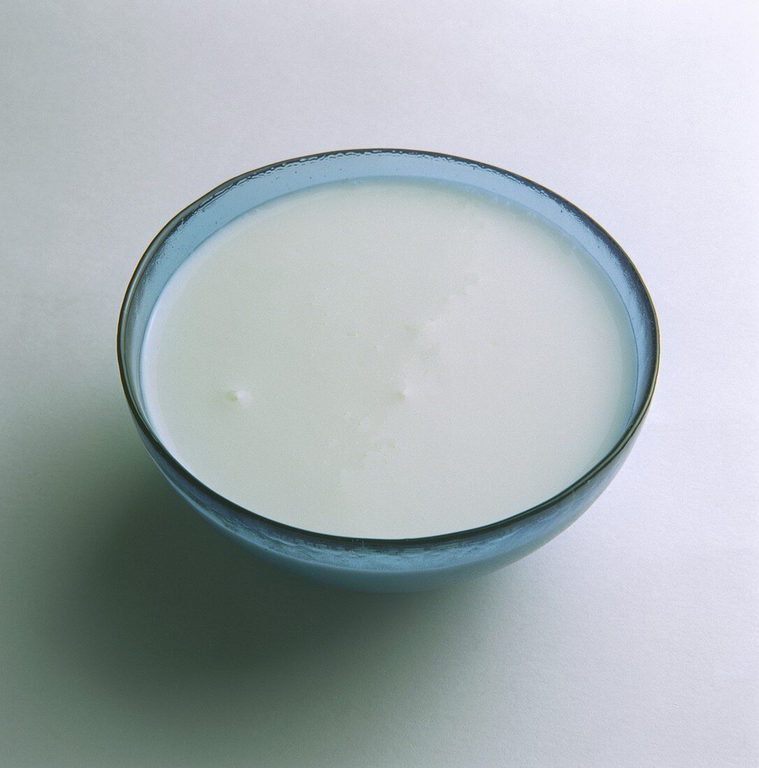 A bowl of kefir (Russian yoghurt)
