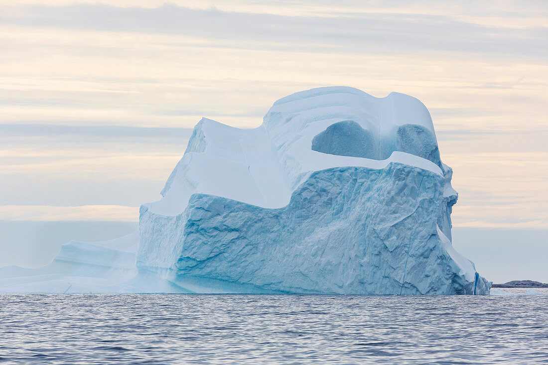 Majestic iceberg formation on Atlantic Ocean Greenland