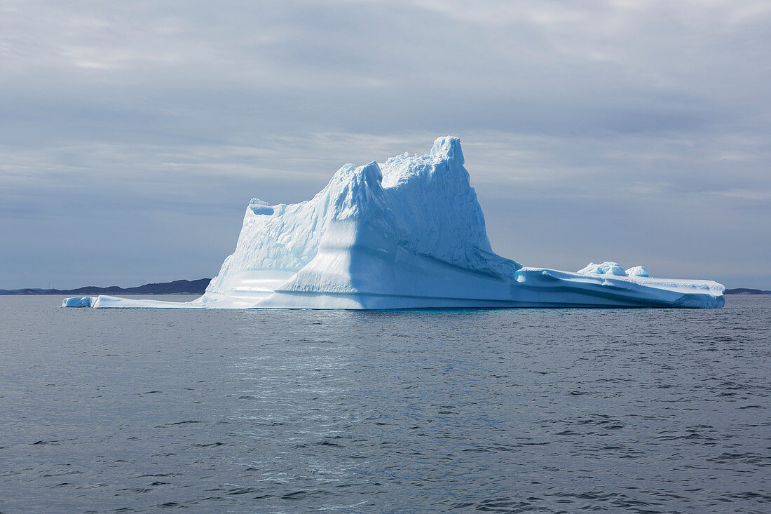 Majestic iceberg formation over Atlantic Ocean Greenland