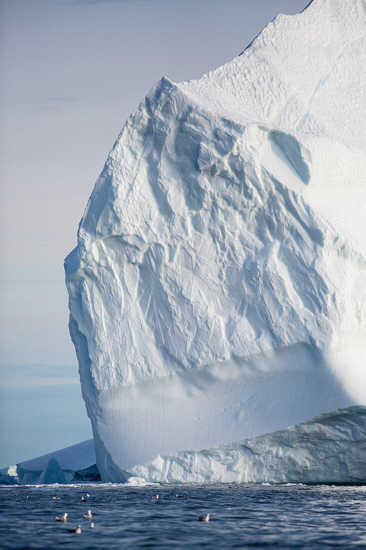 Majestic iceberg formation over ocean Greenland