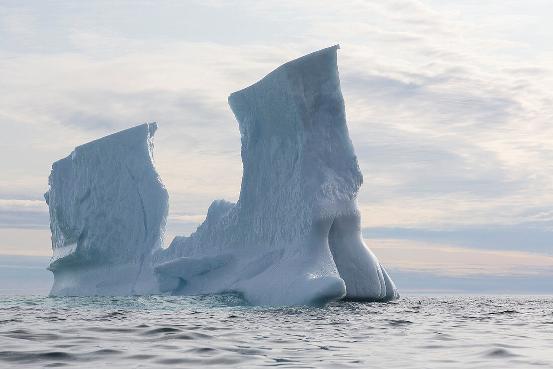 Iceberg formation over Atlantic Ocean Greenland