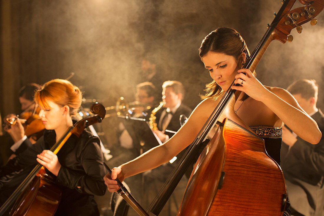 Orchestra performing