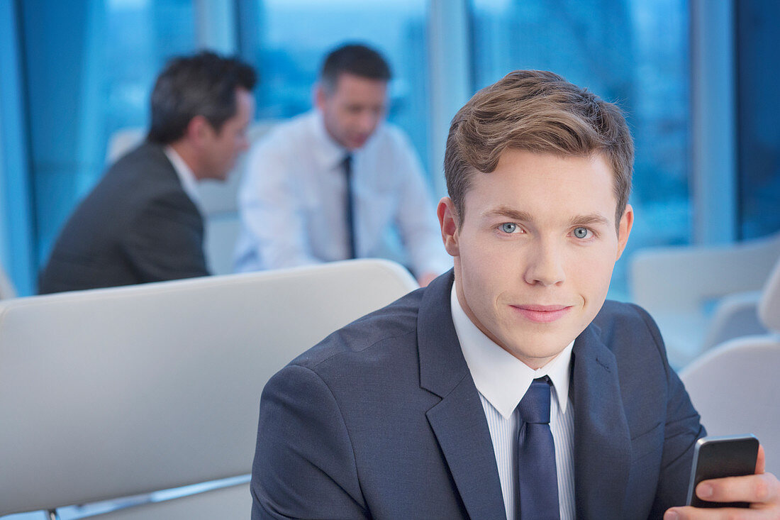 Portrait of serious businessman