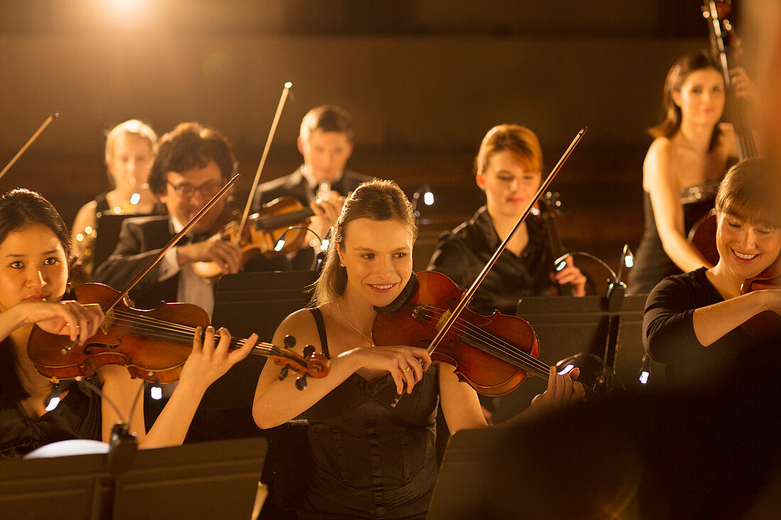 Orchestra performing