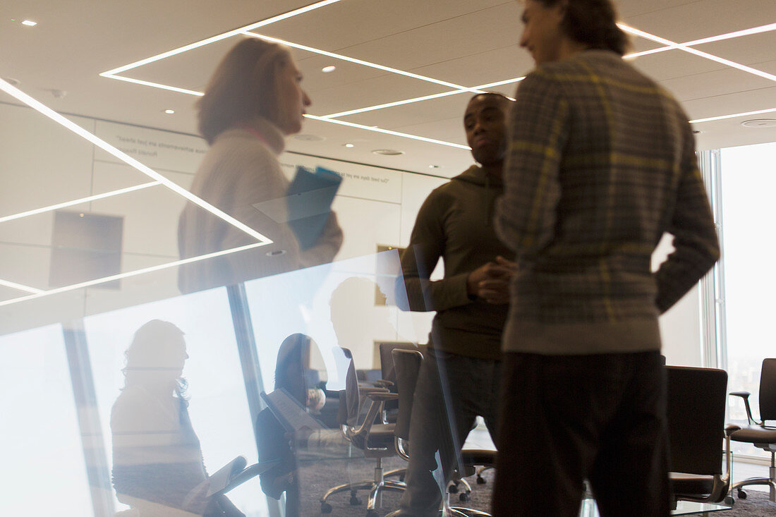 Business people talking in conference room