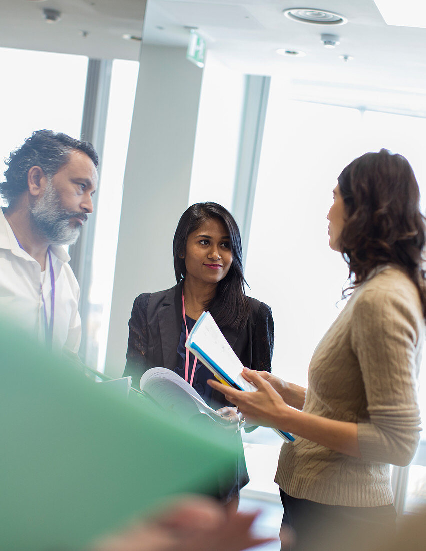 Business people talking in office