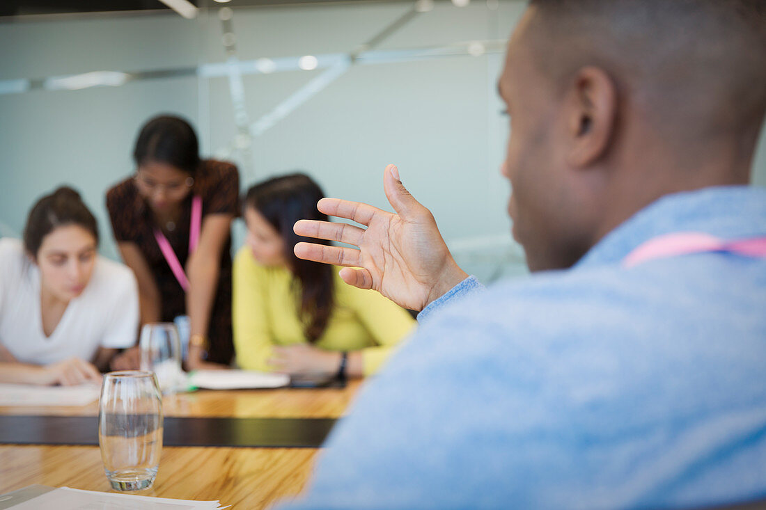 Business people talking meeting