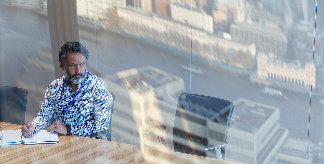 Businessman working