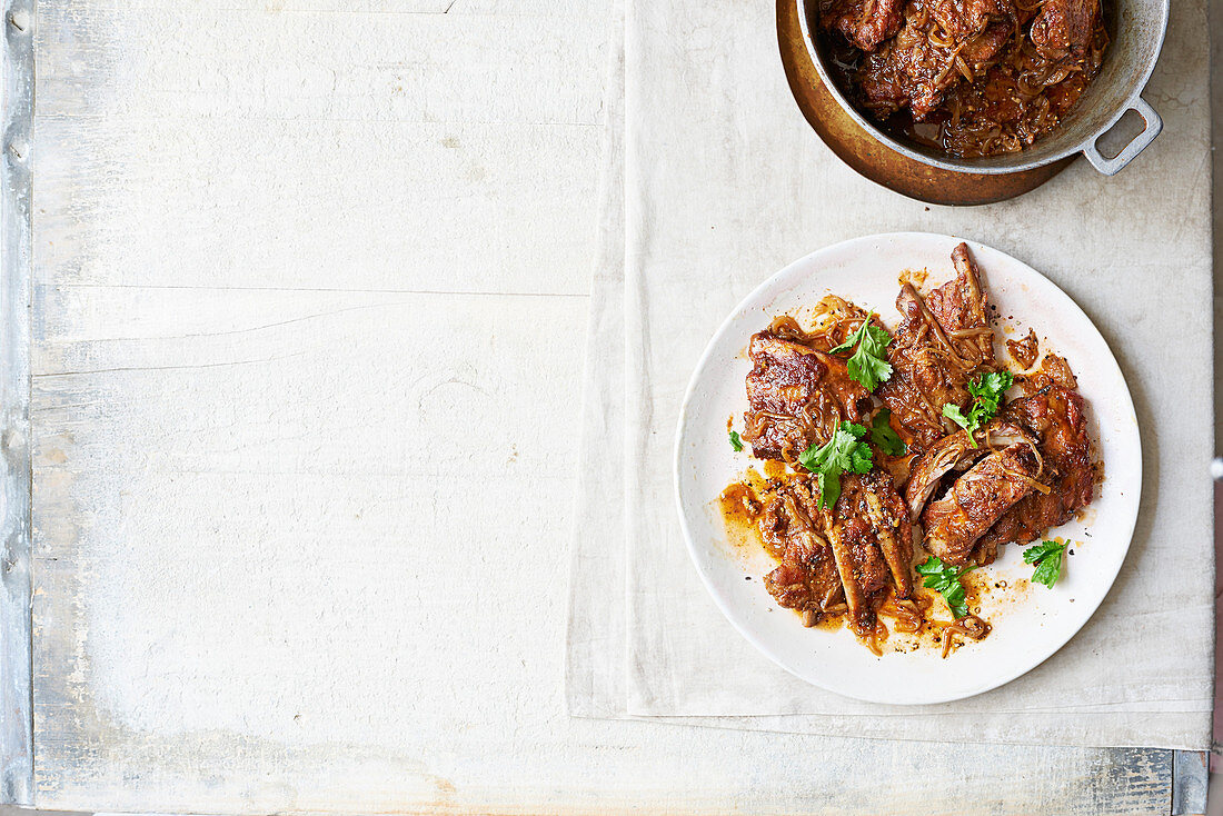 Chipotle and honey braised spare ribs