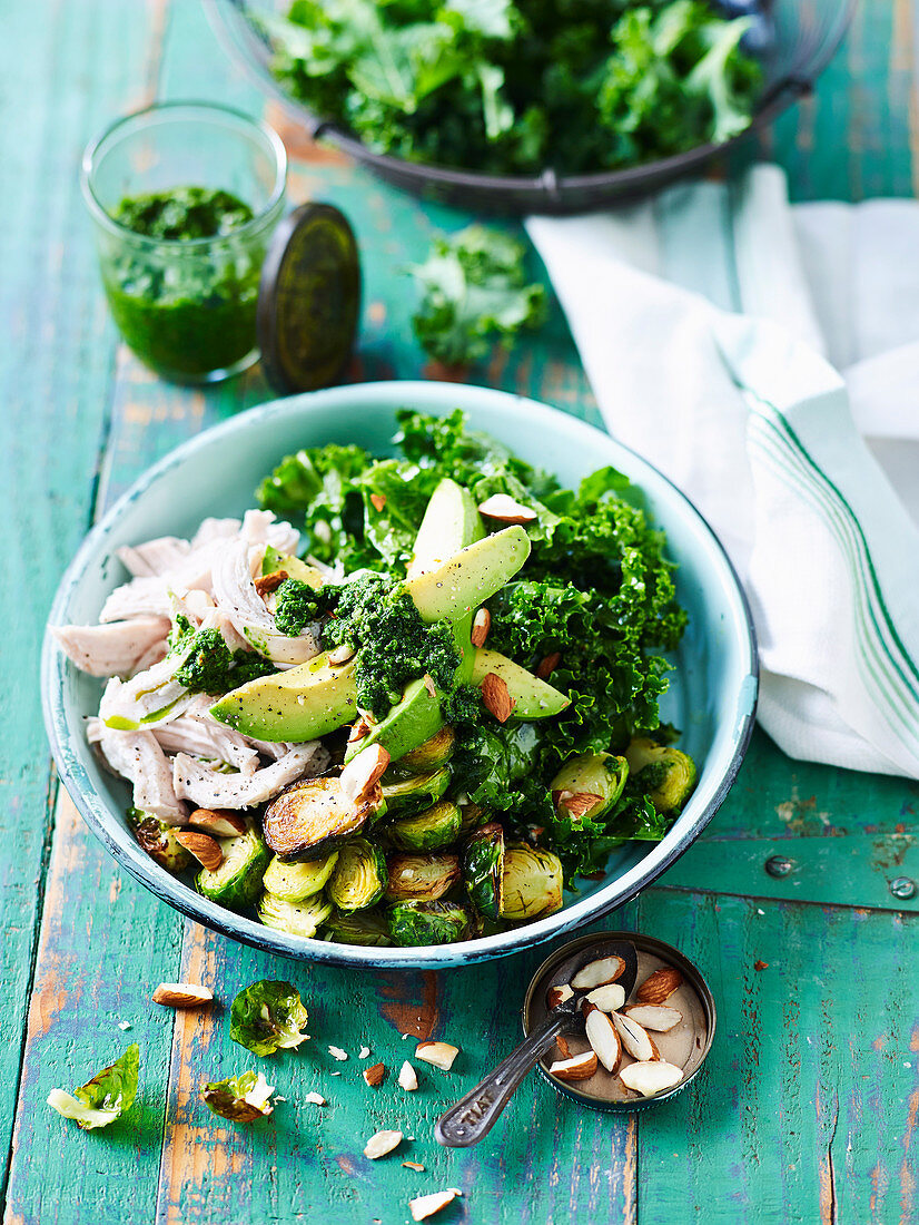 Greens and Chicken Salad