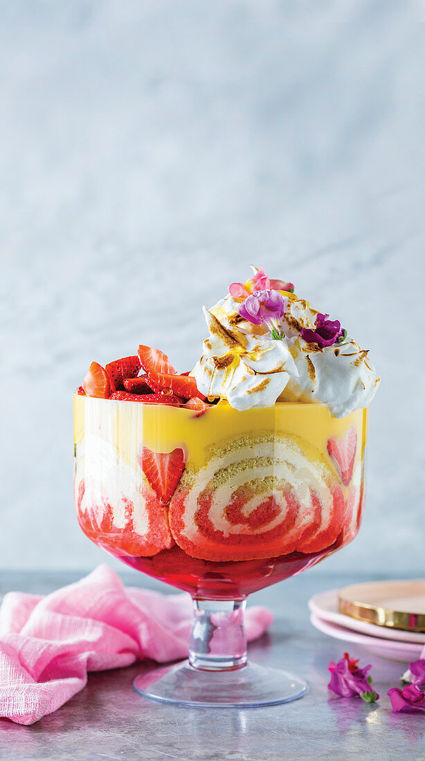 Mother’s day strawberry trifle