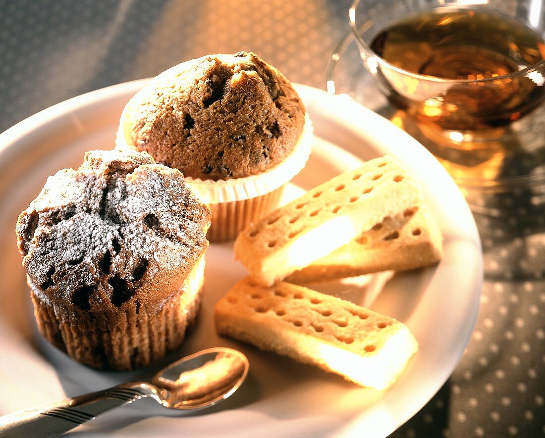 Gebäck zur Teestunde: Shortbread & Muffins
