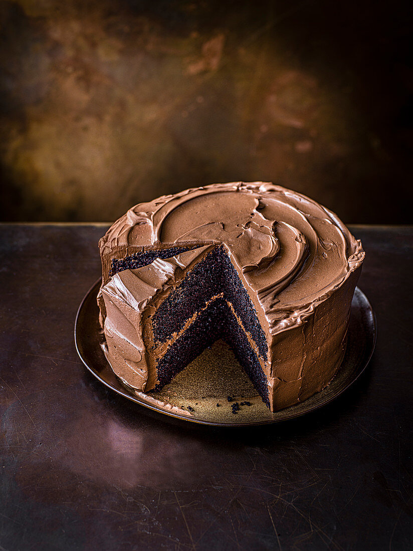 Devils food cake (schwarze Schokoladentorte)