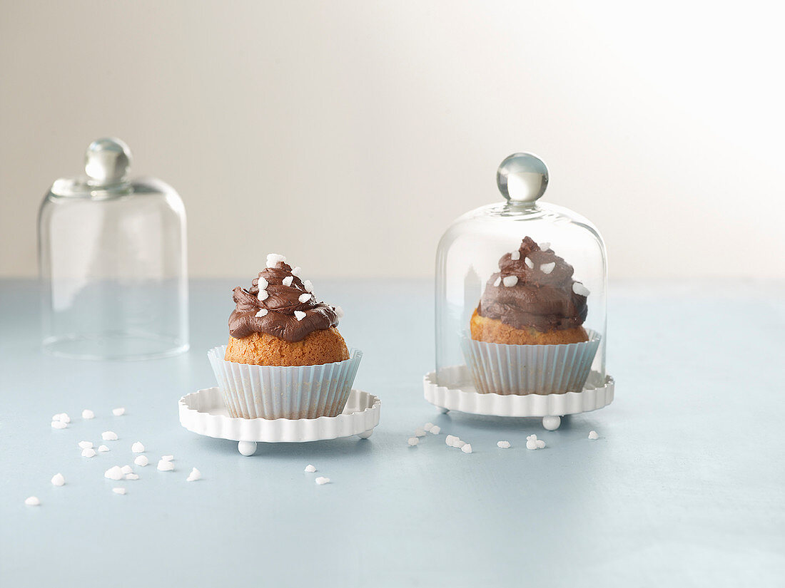 Cupcakes mit Schokoladencreme