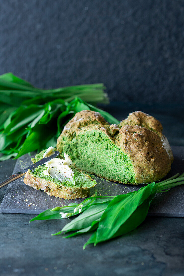 Bärlauch-Soda-Brot