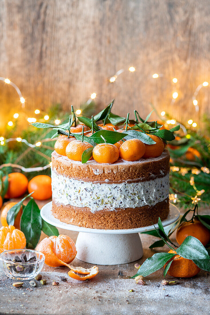 Mandarinen-Torte zu Weihnachten